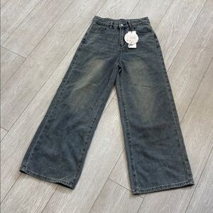 NWT Harry Potter Wide Leg Jeans Grey with a Blueish Hue size Medium